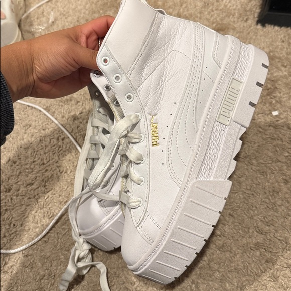 Puma Wmns Mayze Mid 'Triple White - Picture 4 of 6